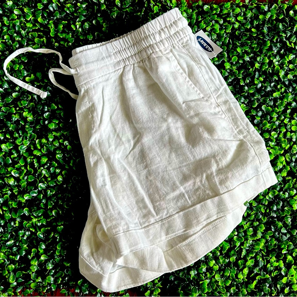Old Navy Linen Drawstring Shorts (NWT)